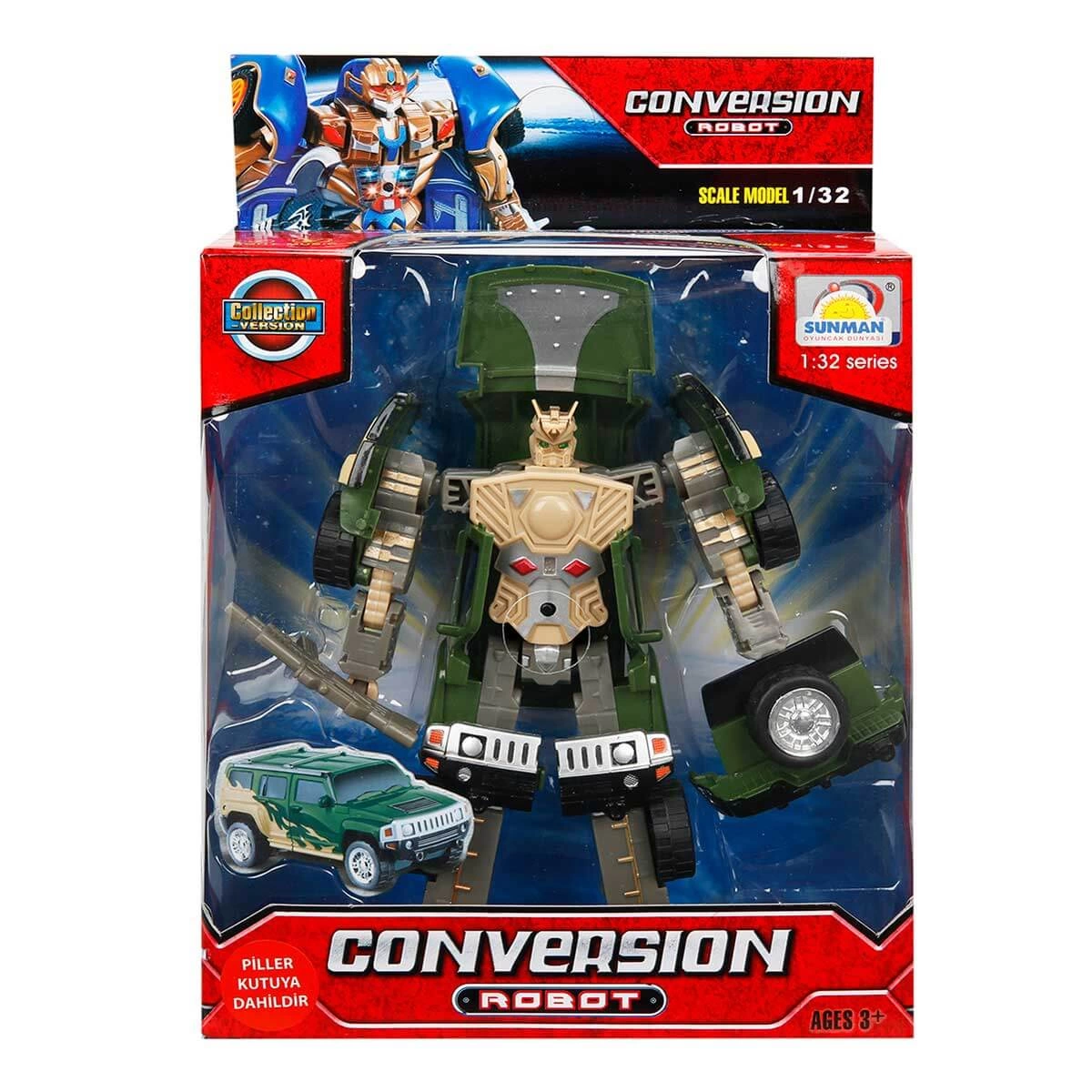 1-32-sesli-ve-isikli-donusebilen-robot-98609332 1:32 Sesli ve Işıklı Dönüşebilen Robot - Görsel 1