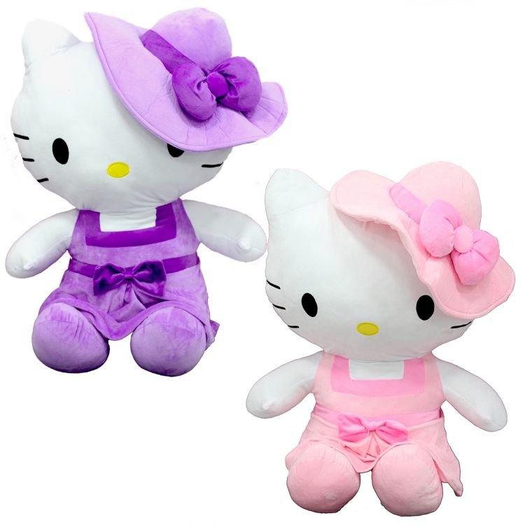 5d223ef012c5c-29239-1 Peluş Hello Kitty Elbiseli Şapkalı 36 cm - Görsel 1