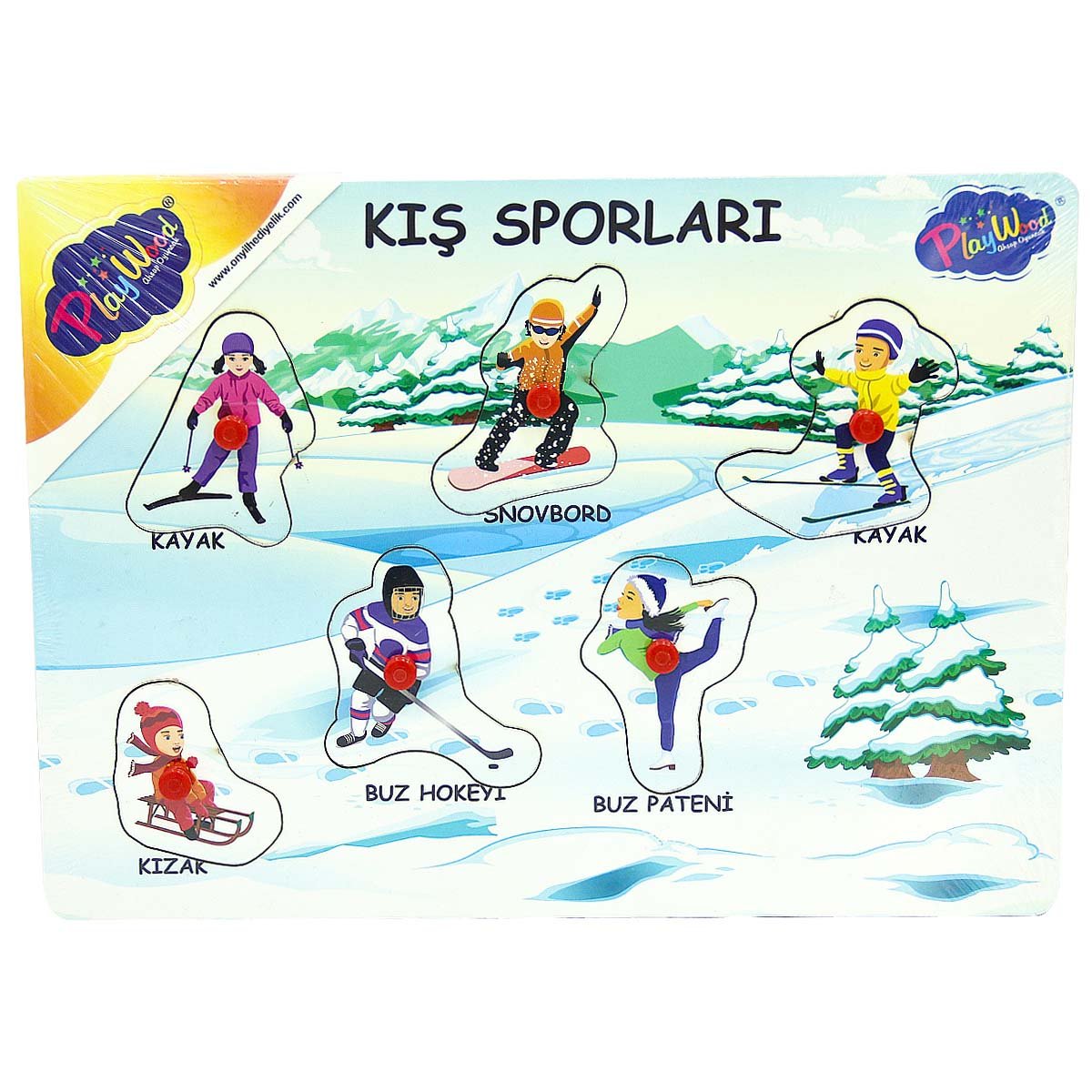 5d355bd5abc27-30616 Ahşap Tutmalı Sporlar Yapboz - Görsel 1