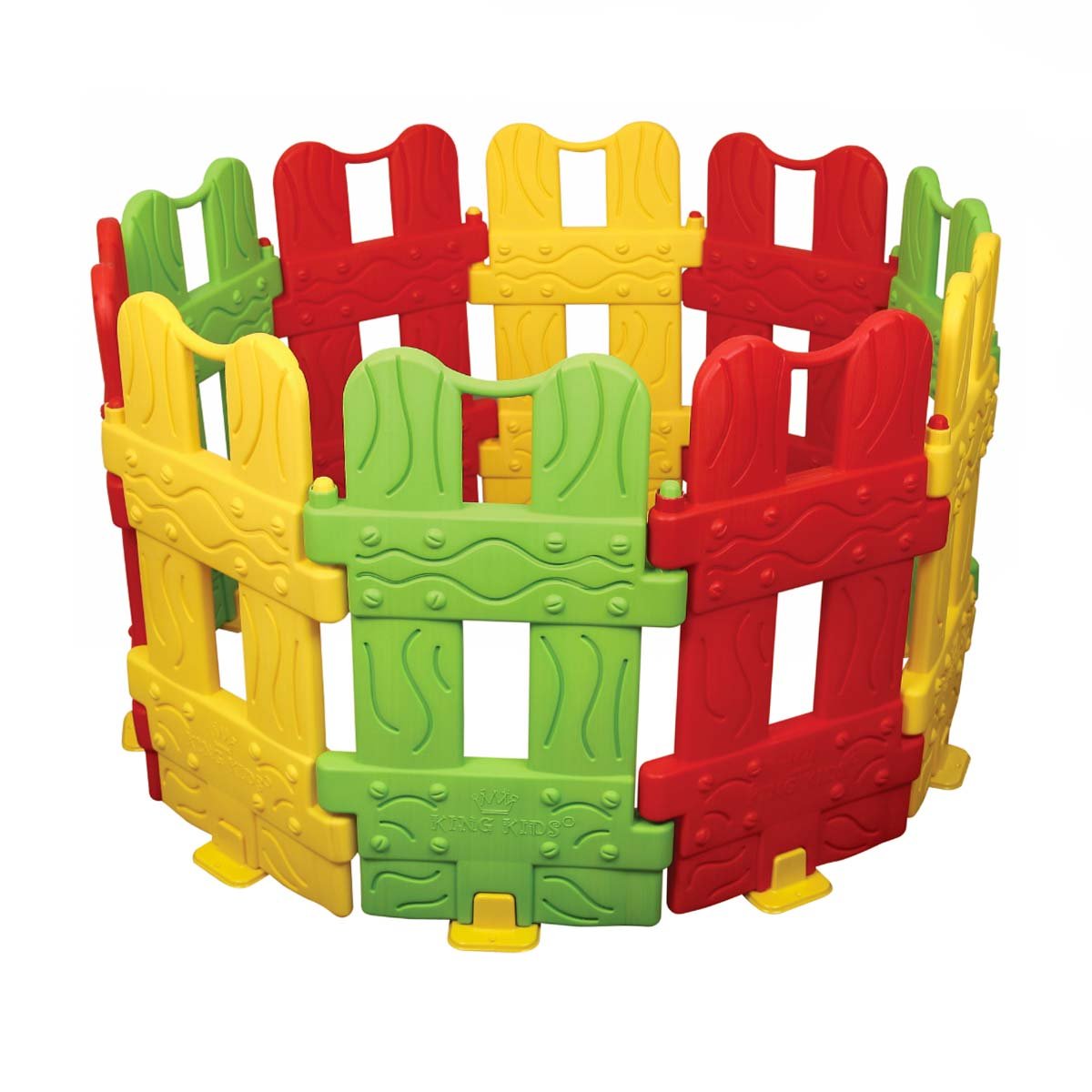 5f089049d9f73-24526 King Kids Bahçe Oyun Çiti 10 Parça - Görsel 1