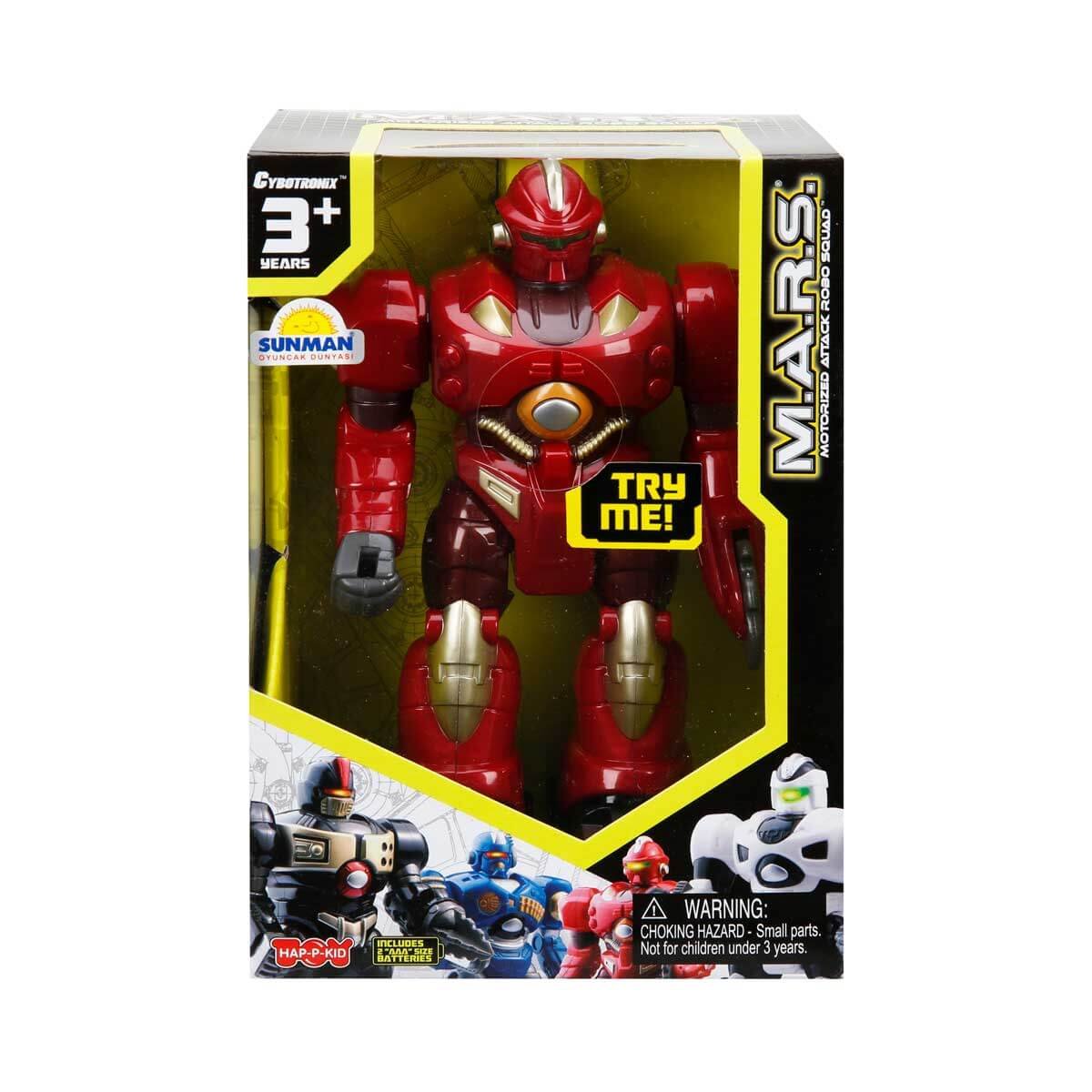 5fe486489bc5f-31454 M.A.R.S. Sesli ve Işıklı Yürüyen Robot 18 cm. - Görsel 1
