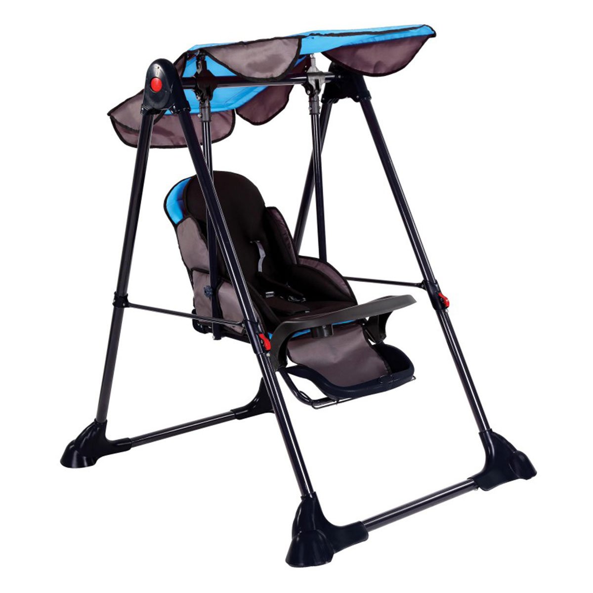 6123a83d22867-41372 Babyhope 805 Baby Swing Salıncak Mavi-Siyah - Görsel 1