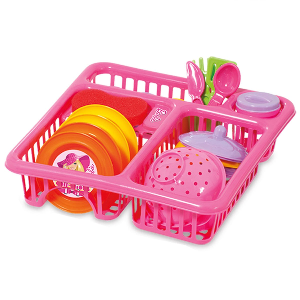 61a4a51313baf-44702 Barbie Bulaşıklık 21 Parça - Görsel 1