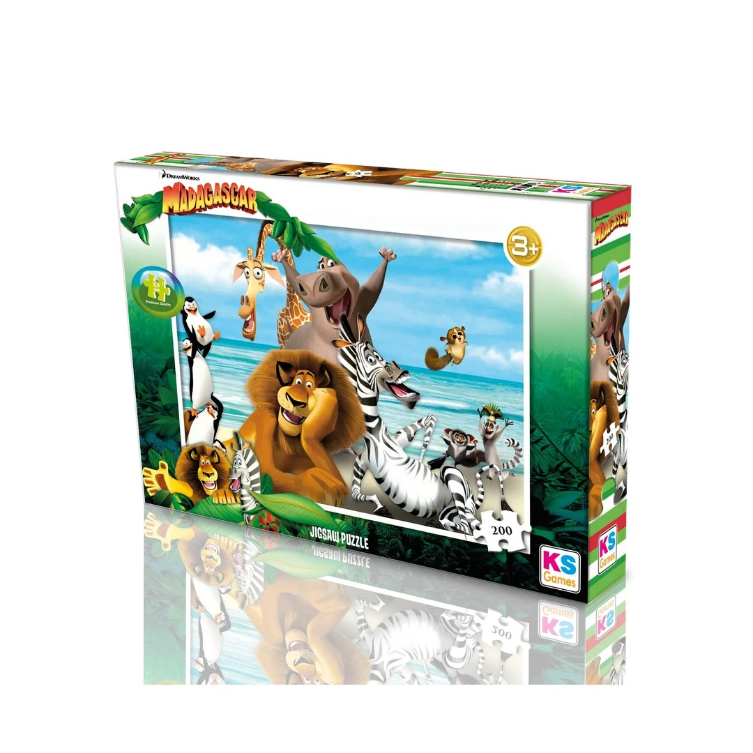 69a56b5449984-7390050-sw1080sh1080 Ks Games Madagascar Puzzle 200 Parça - Görsel 1