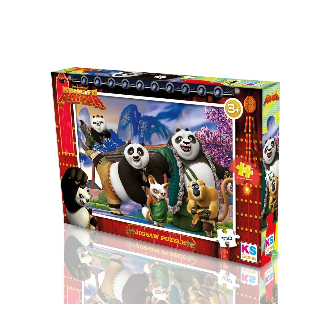 69a56bfd1e2f5-18249420-sw1080sh1080 Ks Games Kung Fu Panda Puzzle 100 Parça - Görsel 1