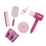 Pretty Pinky Sesli ve Işıklı Saç Tasarımı Güzellik Seti