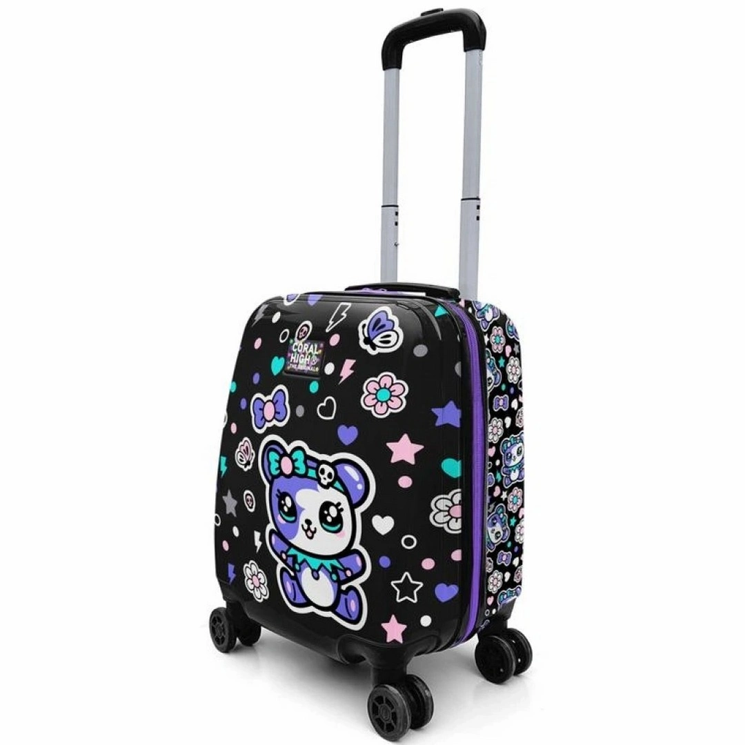 69f1a1aacf3f8-58661057-sw1080sh1080 Coral High Kids Ayıcık Desenli Çocuk Valizi - Görsel 1