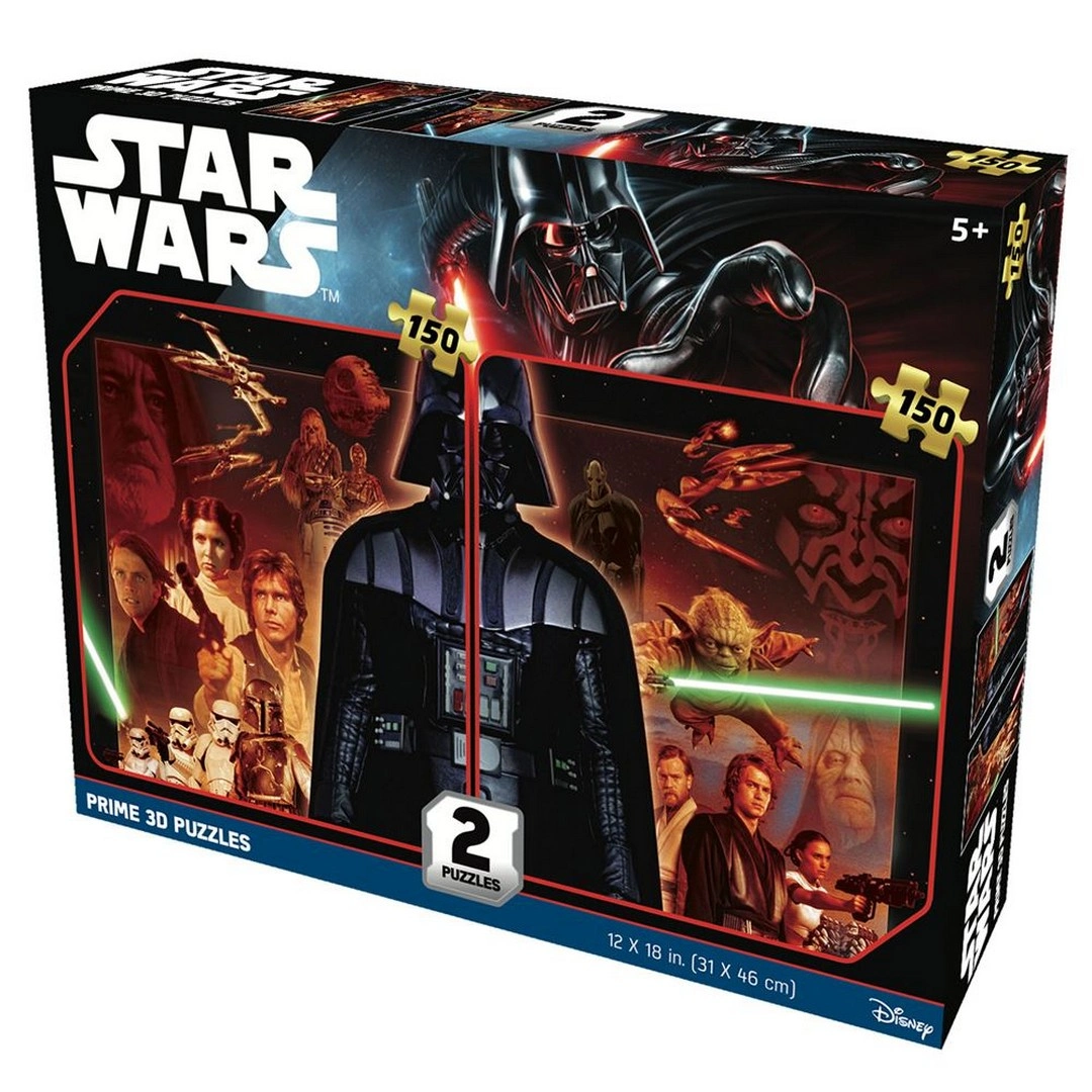 69f309bf31126-28995447-sw1080sh1080 Prime 3D Star Wars Classic İkili Puzzle 150 Parça - Görsel 1