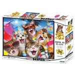 Prime 3D - Kediler Partide 500 Parça Yetişkin Puzzle