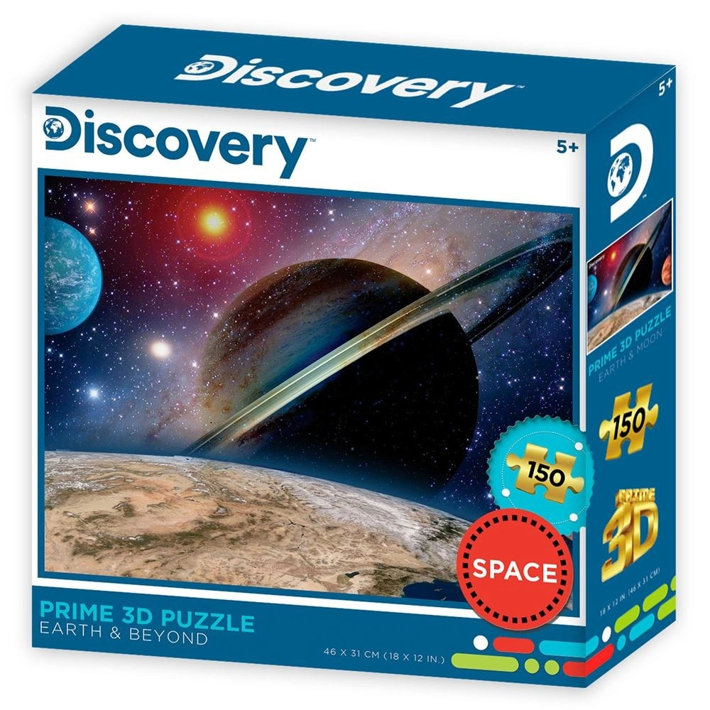 69f315b5da48d-43551632-sw1000sh1000 Prime 3D Discovery Dünya ve Ötesi Puzzle 150 Parça - Görsel 1