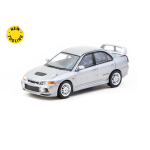 Tarmac Works 1/64 Mitsubishi Lancer GSR Evolution IV Silver with Tarmac Cards