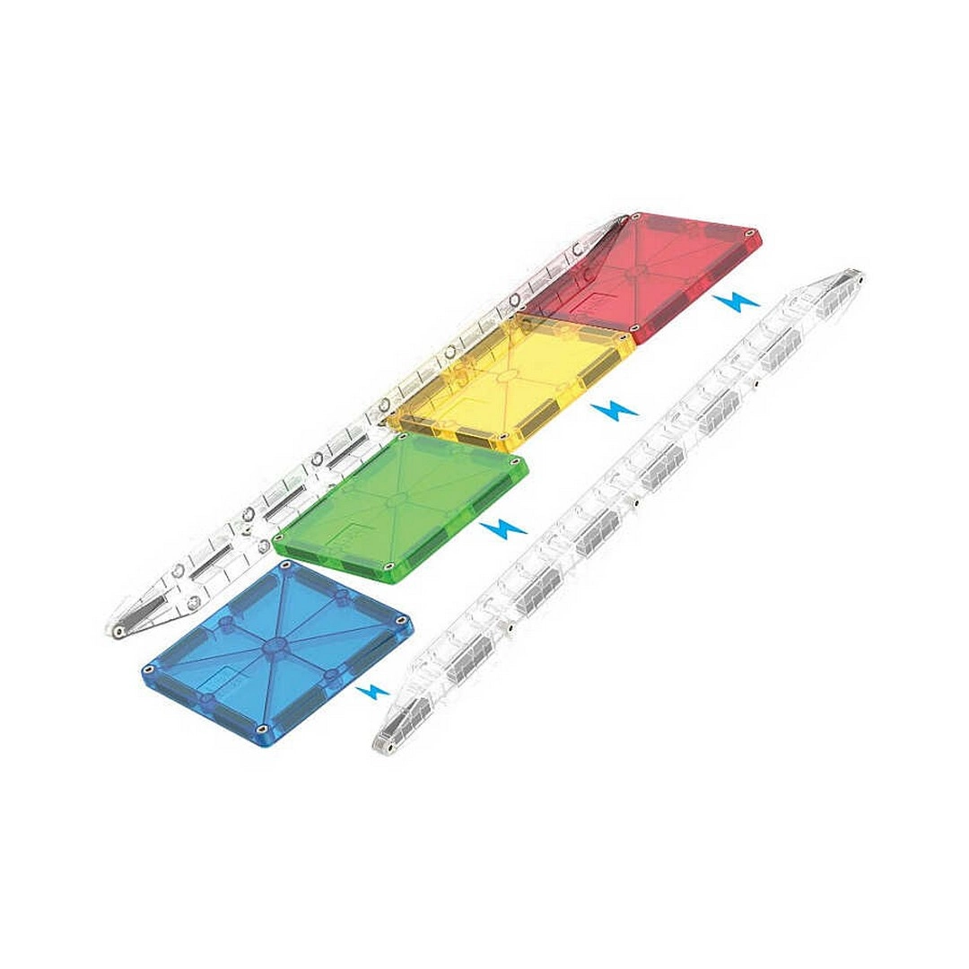 6a05c890346d4-46716792-sw1080sh1080 Magna Tiles Rail Racer Ray Paketi 8 Parça - Görsel 1