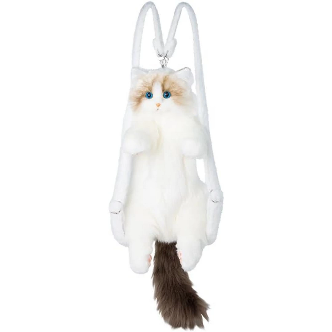 b-d-buyuk-kedi-sirt-cantasi-beyaz-kahverengi-76881269-sw1080sh1080 B&D Büyük Kedi Sırt Çantası Beyaz Kahverengi - Görsel 1