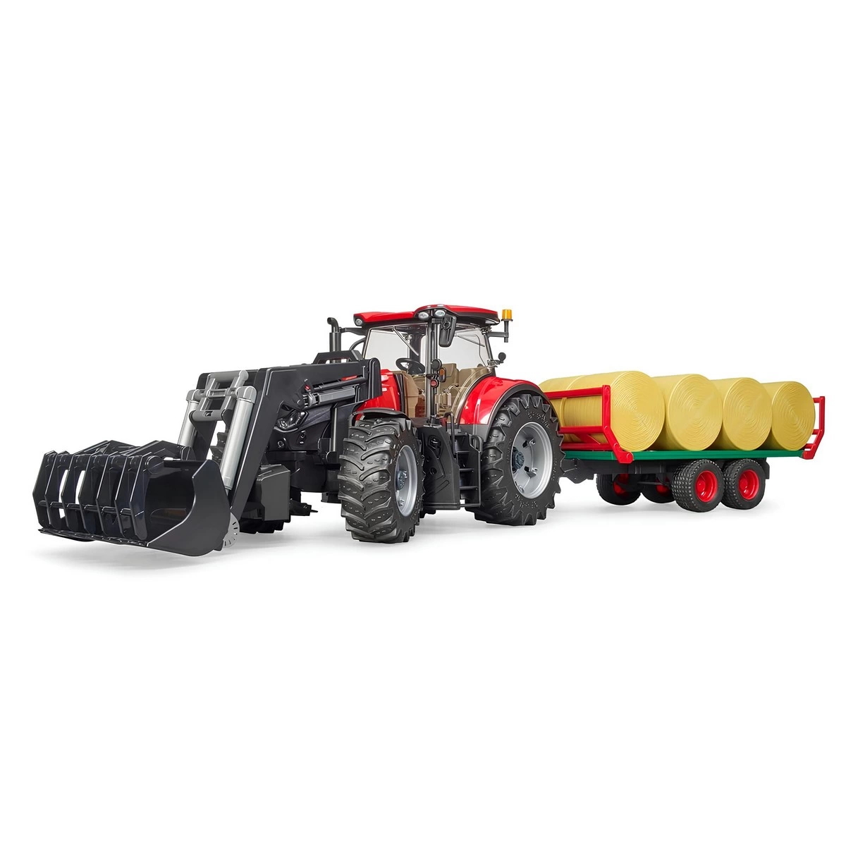 bruder-case-optum-300cvx-kepceli-traktor-ve-balya-tasima-romorku-br03198-98047319-sw1200sh1200 Bruder Case Optum 300Cvx Kepçeli Traktör ve Balya Taşııma Römorku BR03198 - Görsel 1