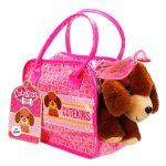 Cutekins Taşıma Çantalı Peluş Köpek