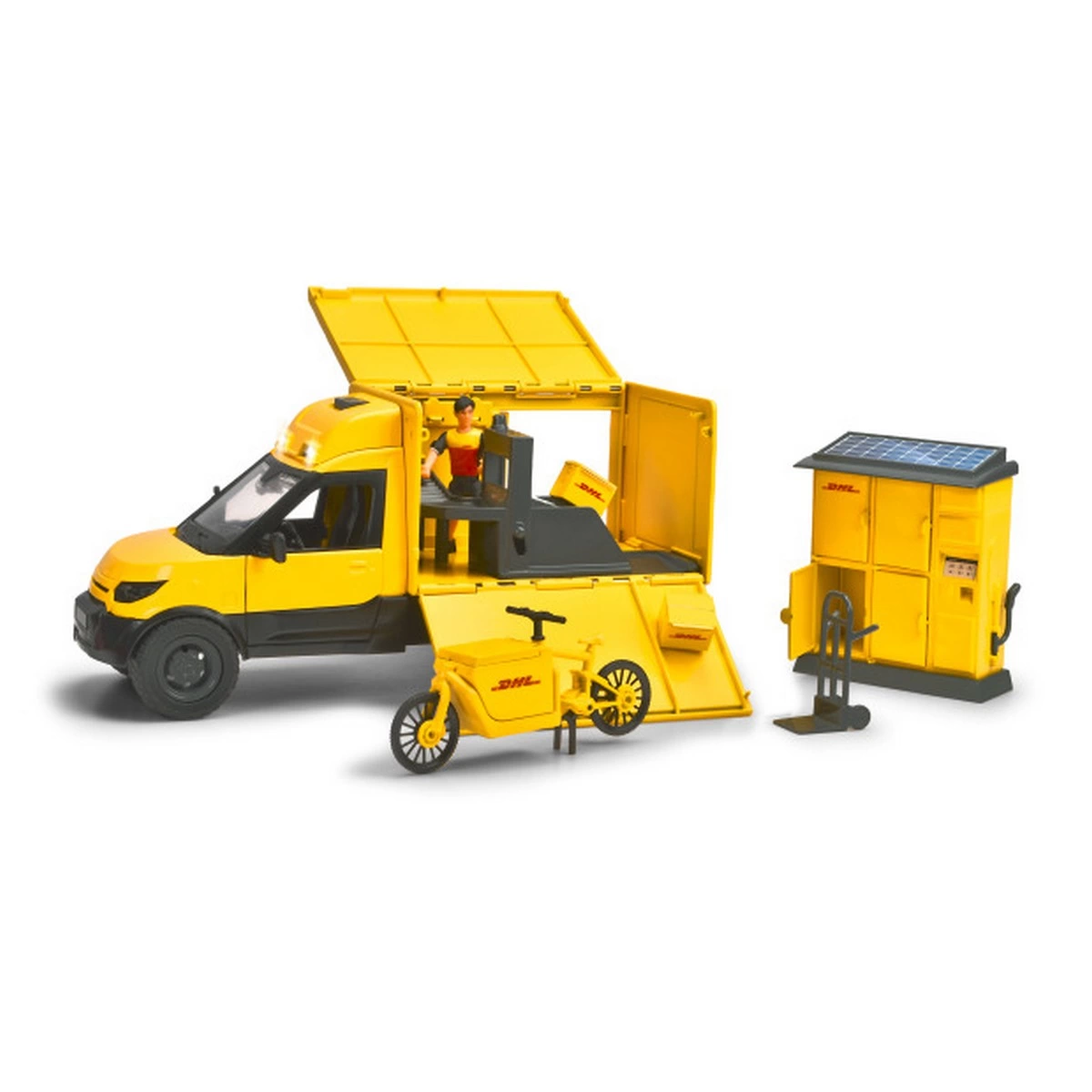 dickie-dhl-kargo-teslimat-seti-42307334-sw1200sh1200 Dickie DHL Kargo Teslimat Seti - Görsel 1