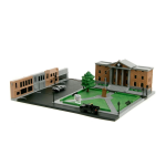 Geleceğe Dönüş Saat Kulesi Nano Sahnesi Diorama Modellemesi