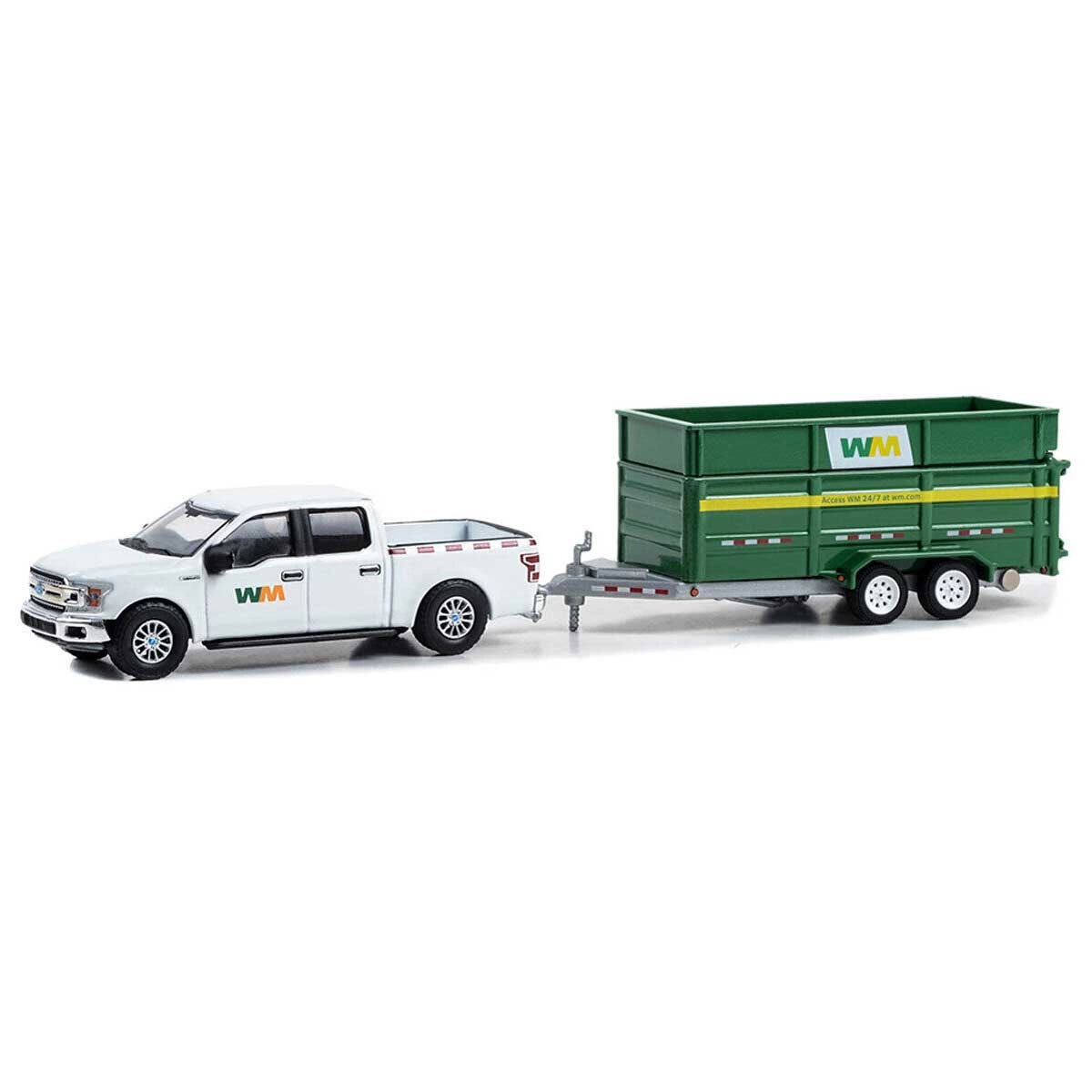 greenlight-1-64-2018-ford-f-150-xlt-with-double-axle-dump-85843913-sw1200sh1200 Greenlight 1:64 2018 Ford F-150 XLT with Double-Axle Dump - Görsel 1