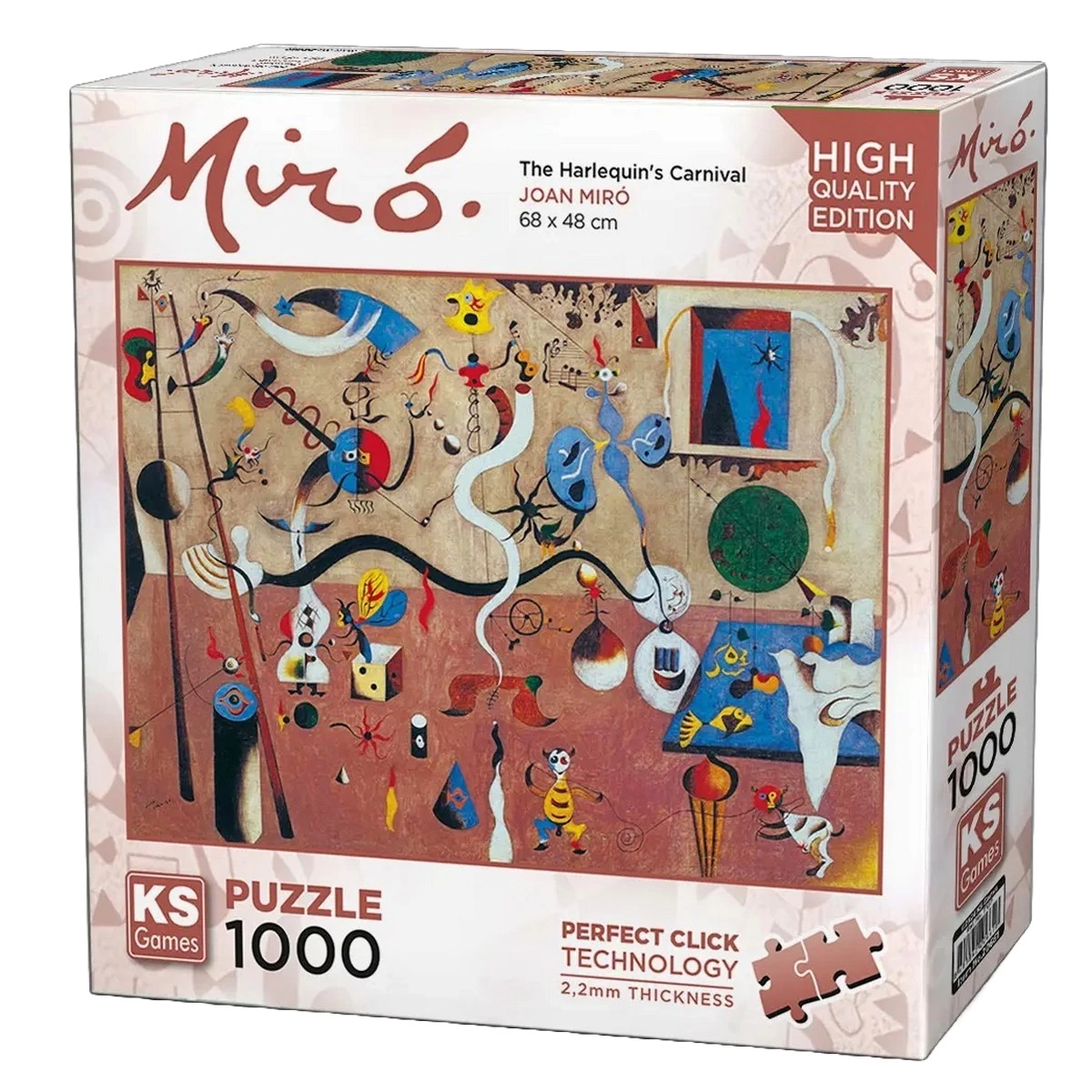 ks-games-miro-carnival-of-harlequin-puzzle-1000-parca-20661-66419829-sw1200sh1200 KS Games Miró: Carnival of Harlequin Puzzle 1000 Parça 20661 - Görsel 1
