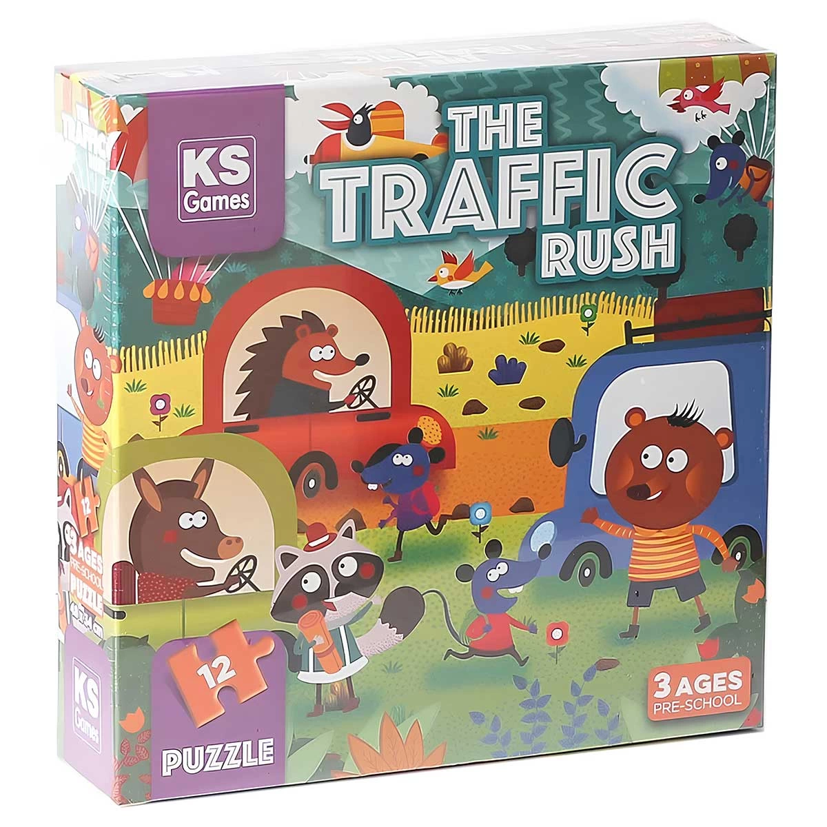 ks-games-the-traffic-rush-pre-school-puzzle-62845749-sw1200sh1200 KS Games The Traffic Rush Pre-School Puzzle - Görsel 1