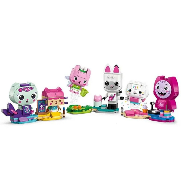 LEGO Gabby’s Dollhouse Gabby’nin Parçalarla İnşa Edilen Kedi Arkadaşları 11215