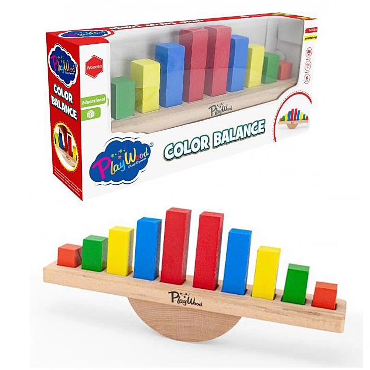 playwood-ahsap-renkli-balans-oyunu-71790914 Playwood Ahşap Renkli Balans Oyunu - Görsel 1